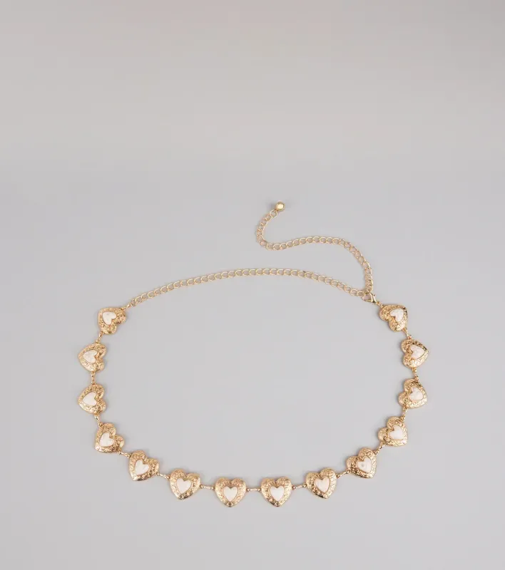 Wanderlust Dreams Heart Chain Belt sold by Windsor