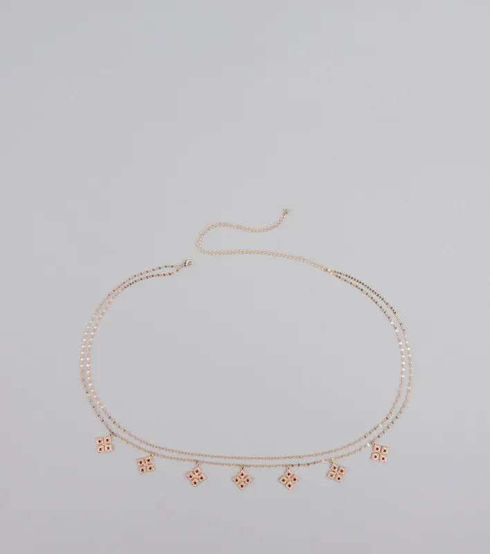 Glimmer Game Strong Layered Belly Chain sold by Windsor