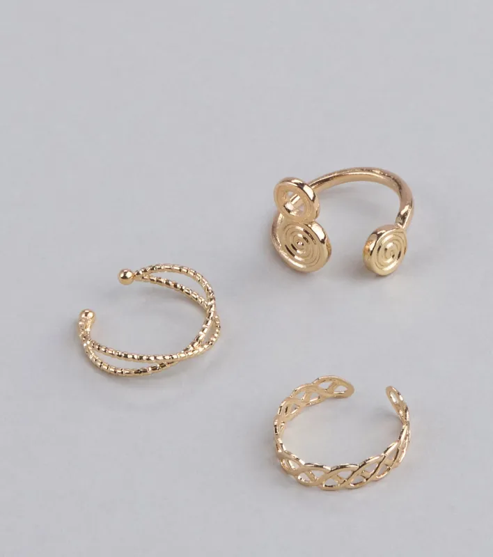 Golden Hour Glow Toe Ring Set sold by Windsor