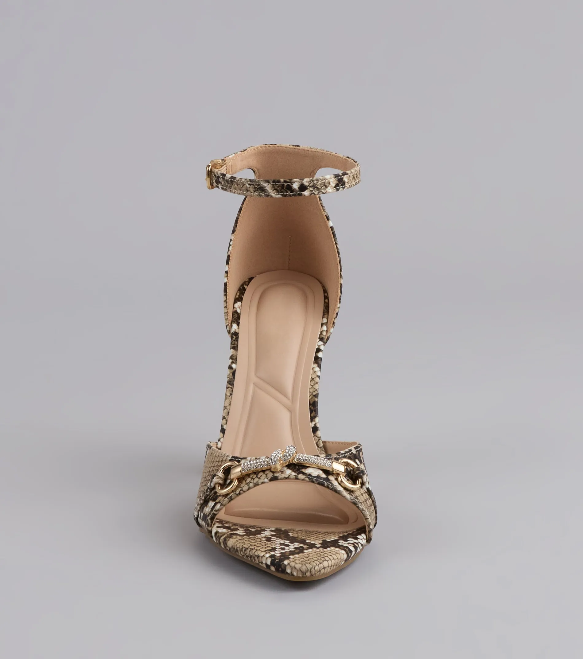 Walk It Like You Slay It Snake Print Heels sold by Windsor product image thumbnail 3