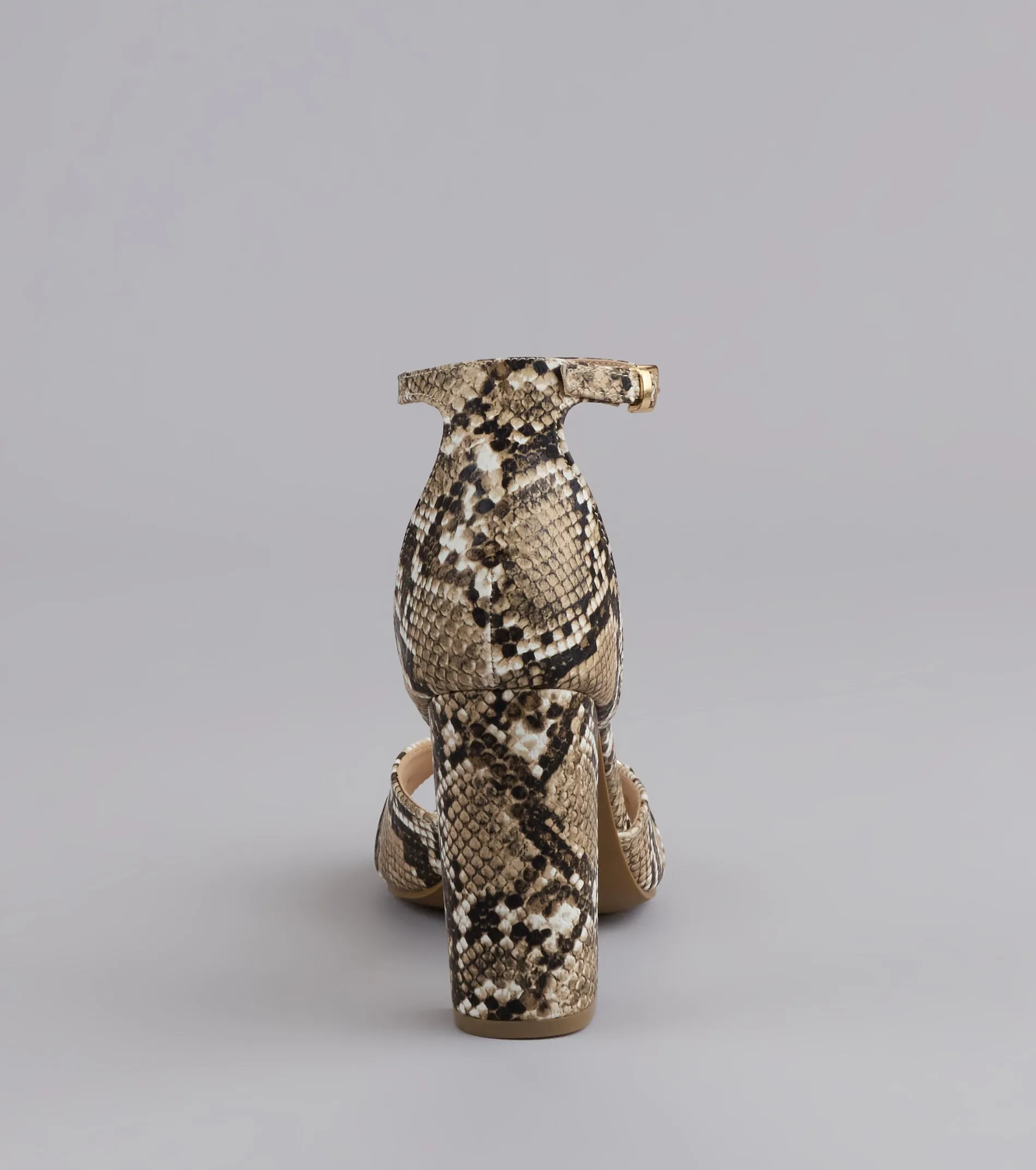 Walk It Like You Slay It Snake Print Heels sold by Windsor product image thumbnail 4