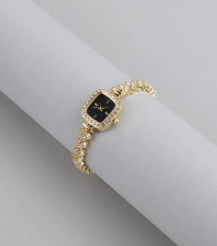 It Girl O’Clock Rhinestone Watch Bracelet sold by Windsor