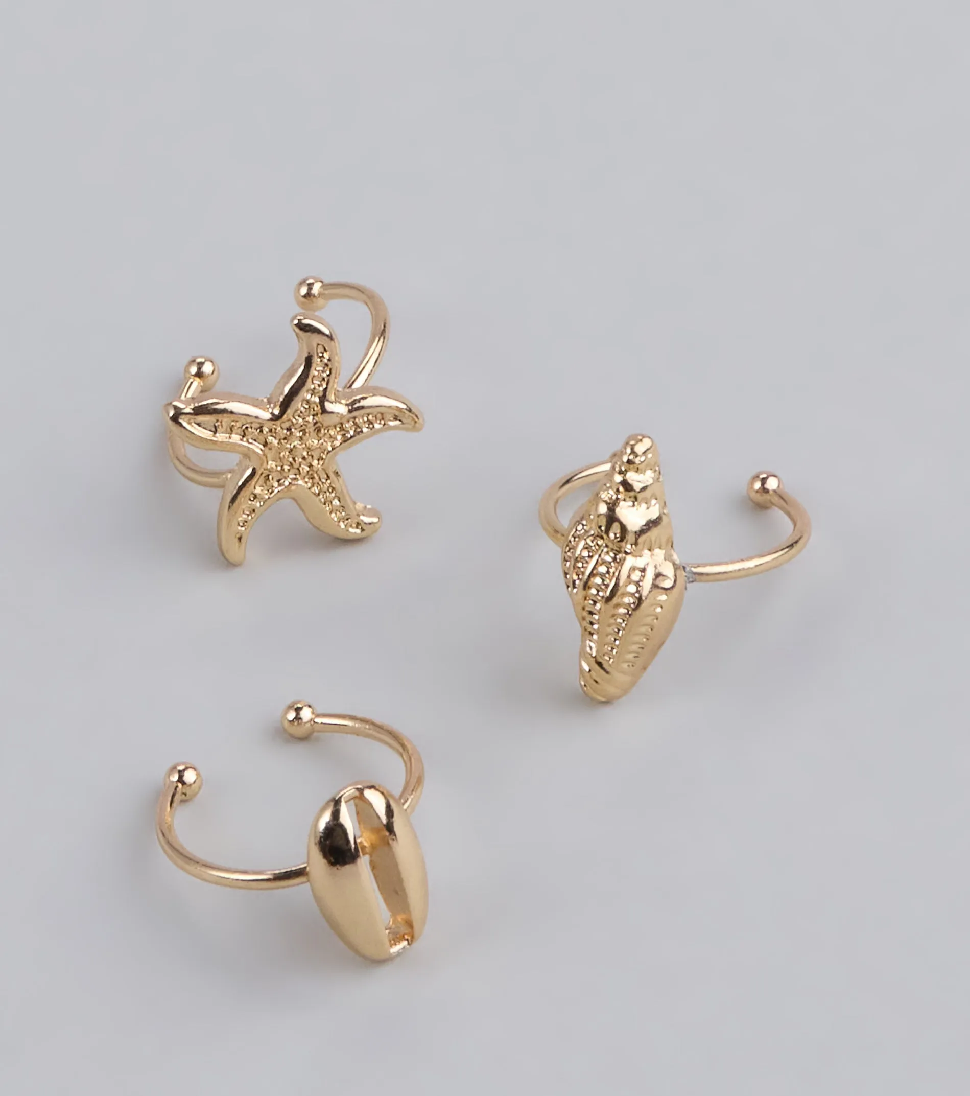 Golden Hour Shell Toe Ring Set sold by Windsor