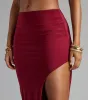 Go With The Vibe Slit Midi Skirt sold by Windsor