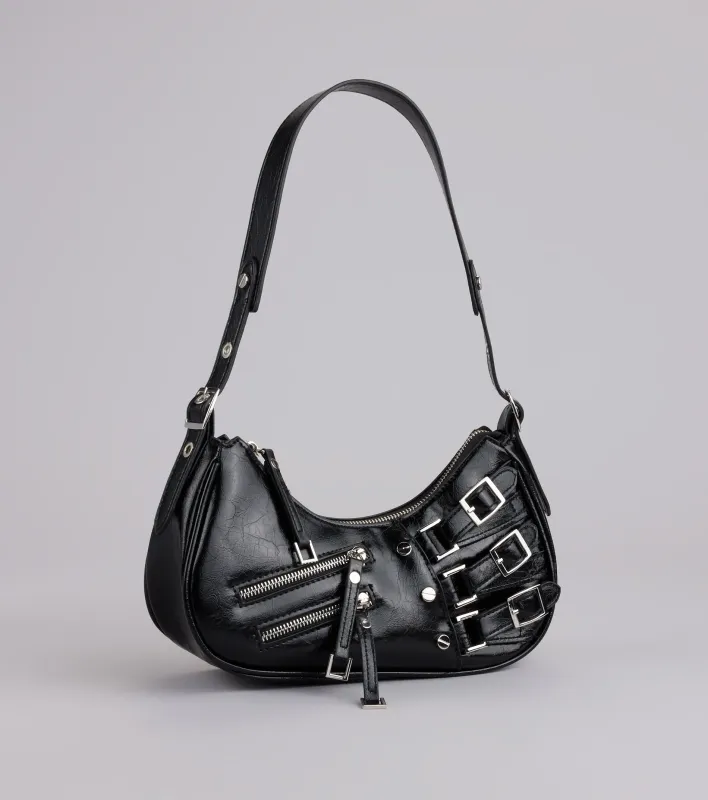 Handle With Attitude Buckle Shoulder Bag sold by Windsor
