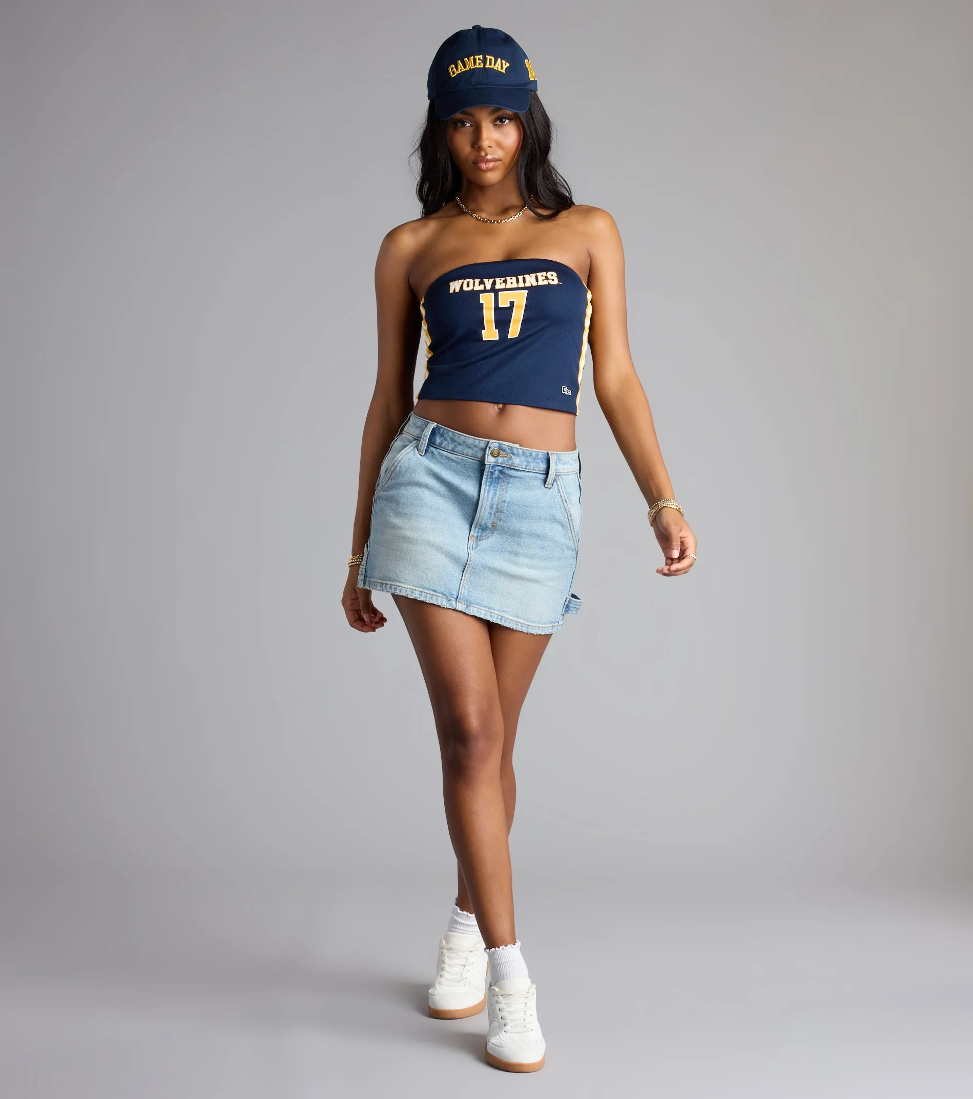 Soft With Spice Mid-Rise Denim Mini Skirt sold by Windsor product image thumbnail 4