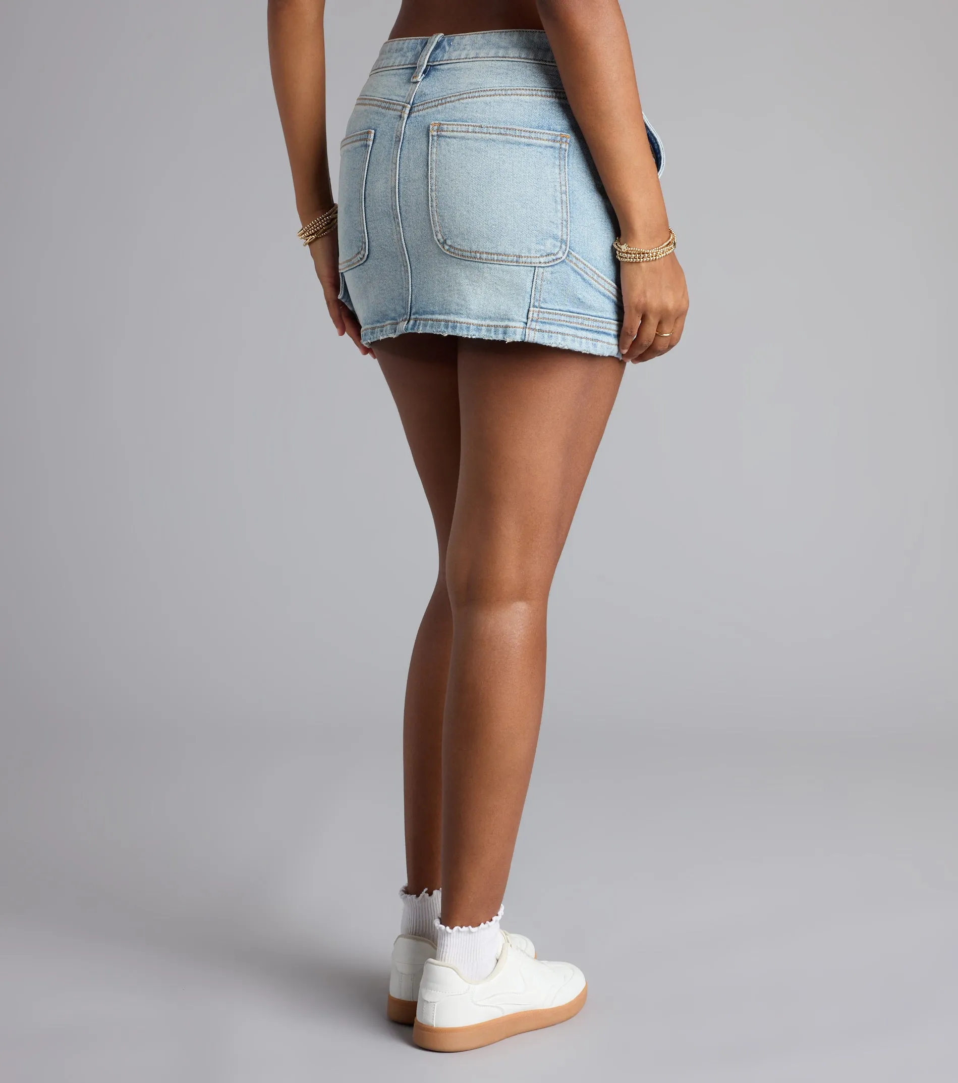 Soft With Spice Mid-Rise Denim Mini Skirt sold by Windsor product image thumbnail 2