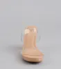 Admiring Looks PVC Platform Mules sold by Windsor