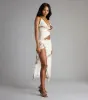 Guest List Glam Abstract Halter Maxi Dress sold by Windsor