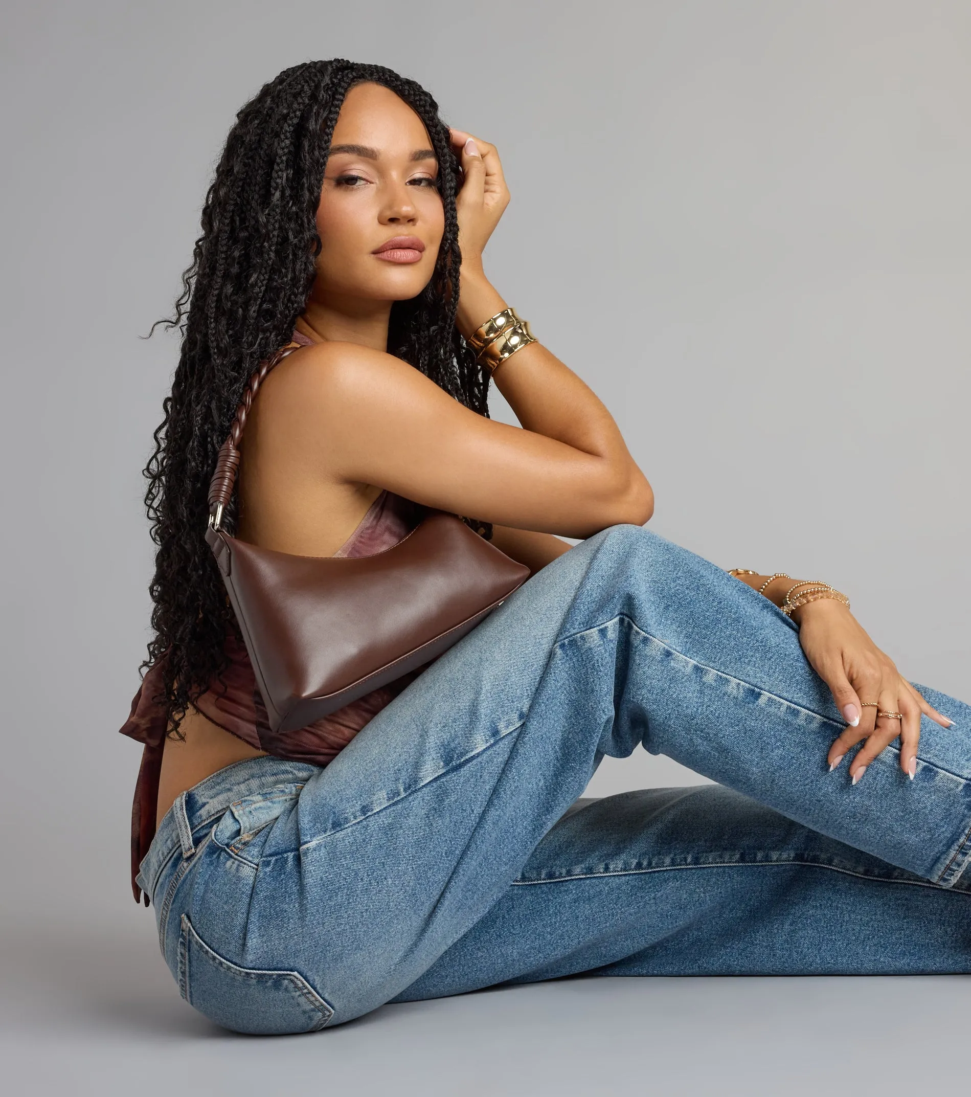 Carried Away Braided Strap Shoulder Bag sold by Windsor product image thumbnail 4