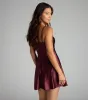 Twinkle Season Glitter Satin Skater Dress sold by Windsor