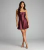 Twinkle Season Glitter Satin Skater Dress sold by Windsor