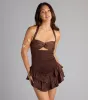 Ruffle Ready Drop Waist Skater Dress sold by Windsor