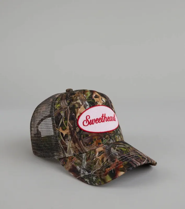 Sweetheart Camouflage Trucker Hat sold by Windsor