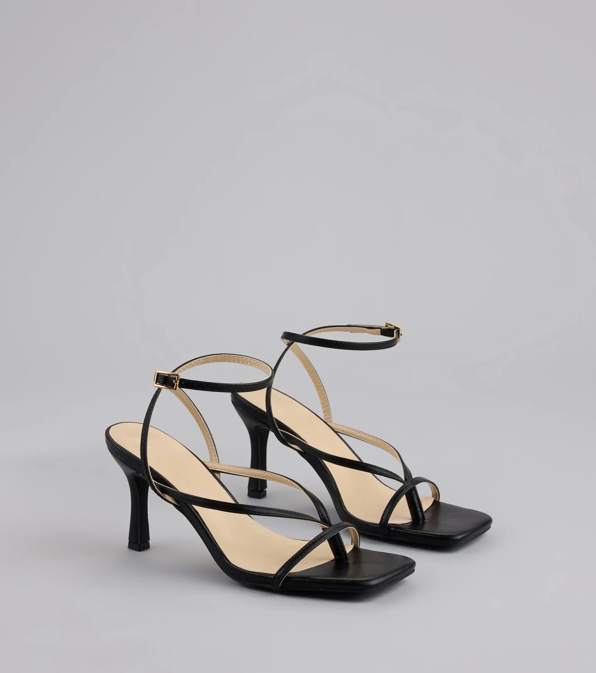 Strut Factor Thong Strappy Stiletto Heels sold by Windsor