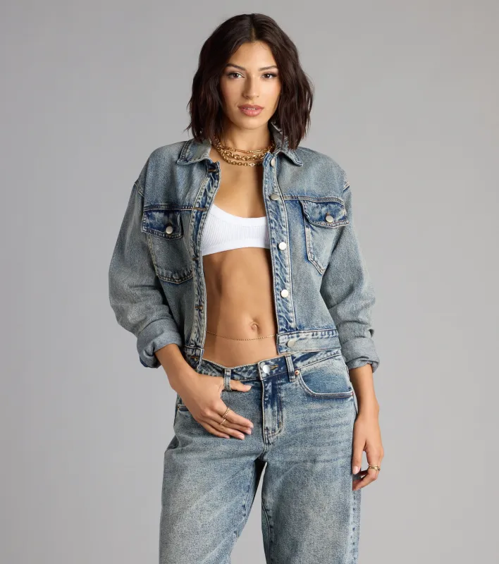 Vintage Vibes Trucker Denim Jacket sold by Windsor