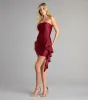 Drama Queen Strapless Ruffle Mini Dress sold by Windsor