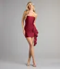 Drama Queen Strapless Ruffle Mini Dress sold by Windsor