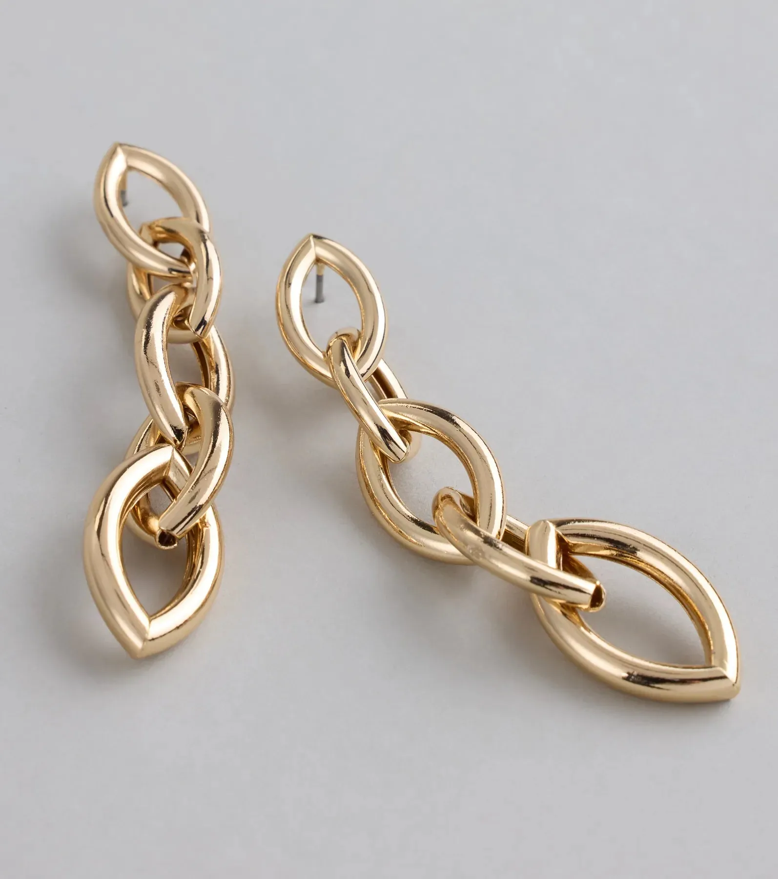 Linked Up And Luxe Chain Earrings sold by Windsor product image thumbnail 2