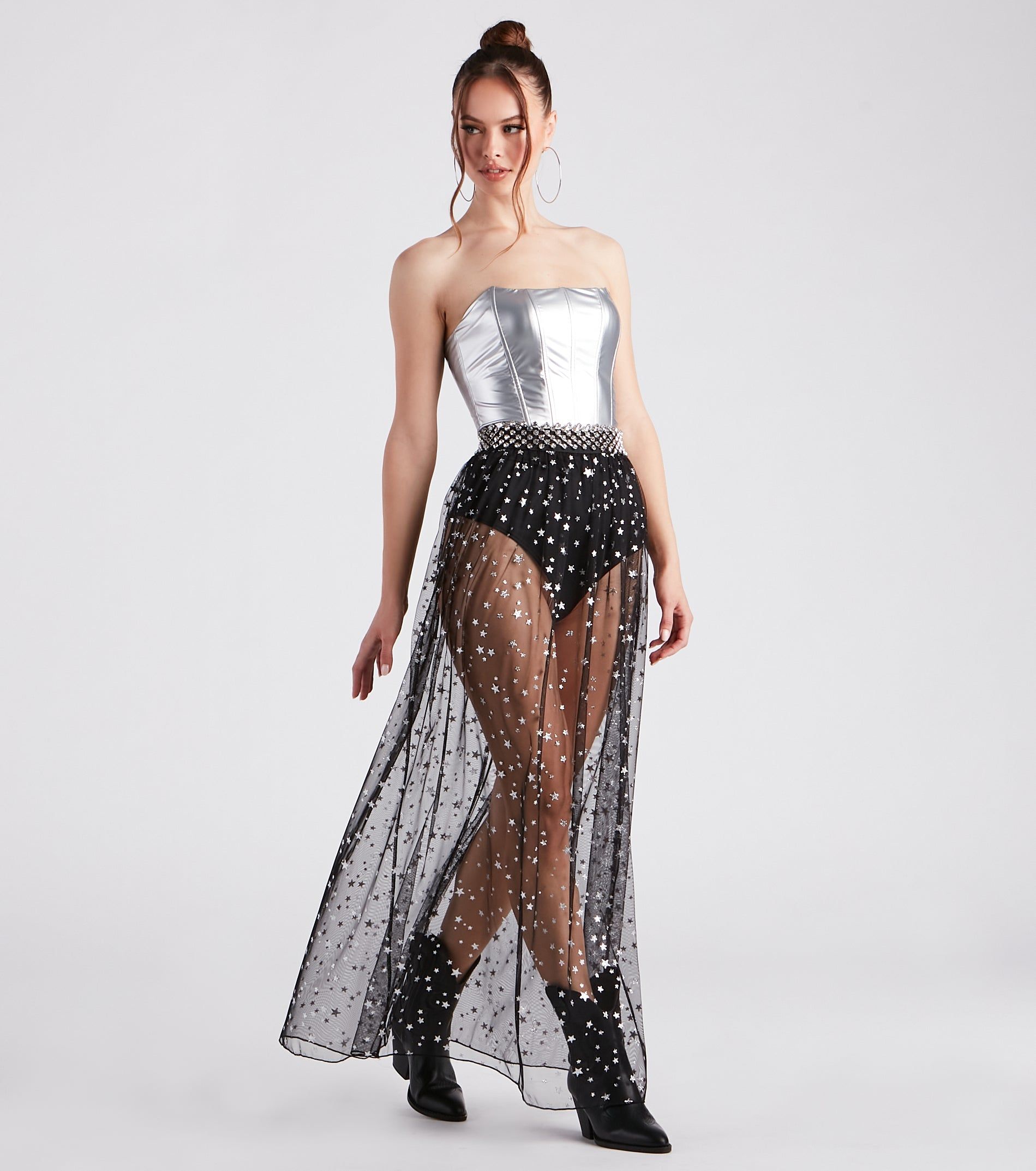 Unforgettable Rhinestone Chain Belt sold by Windsor product image thumbnail 2