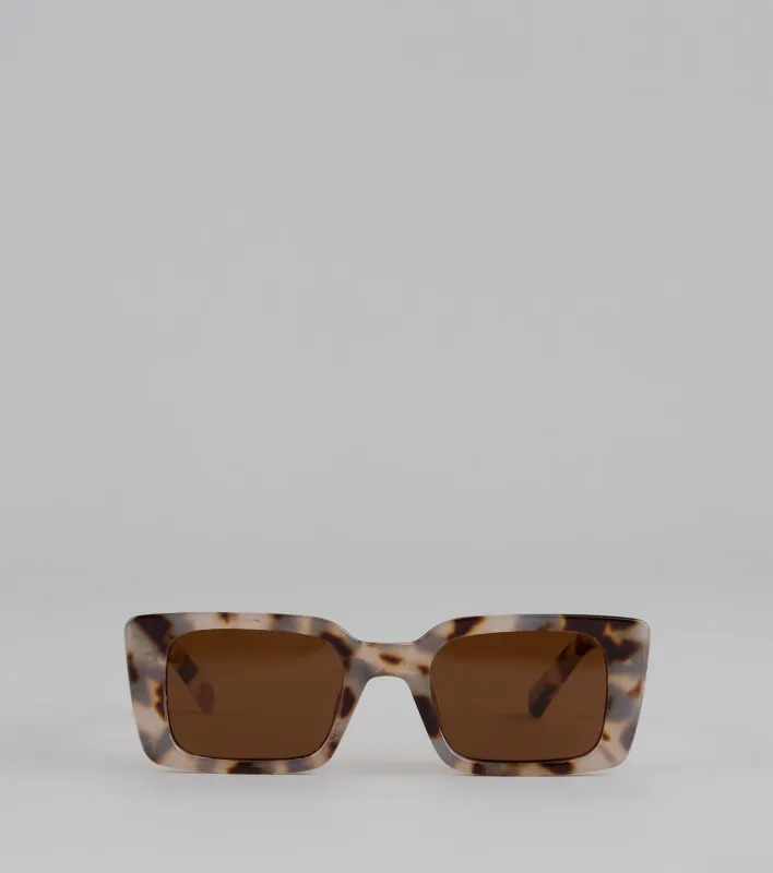Shade Shift Leopard Square Sunglasses sold by Windsor