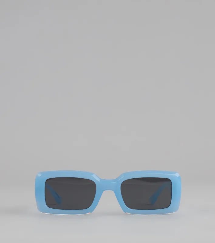 No Paparazzi Please Rectangle Sunglasses sold by Windsor