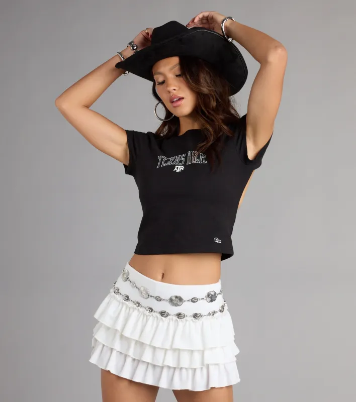 Keep Staring Texas A&M® Open Back Crop Top sold by Windsor