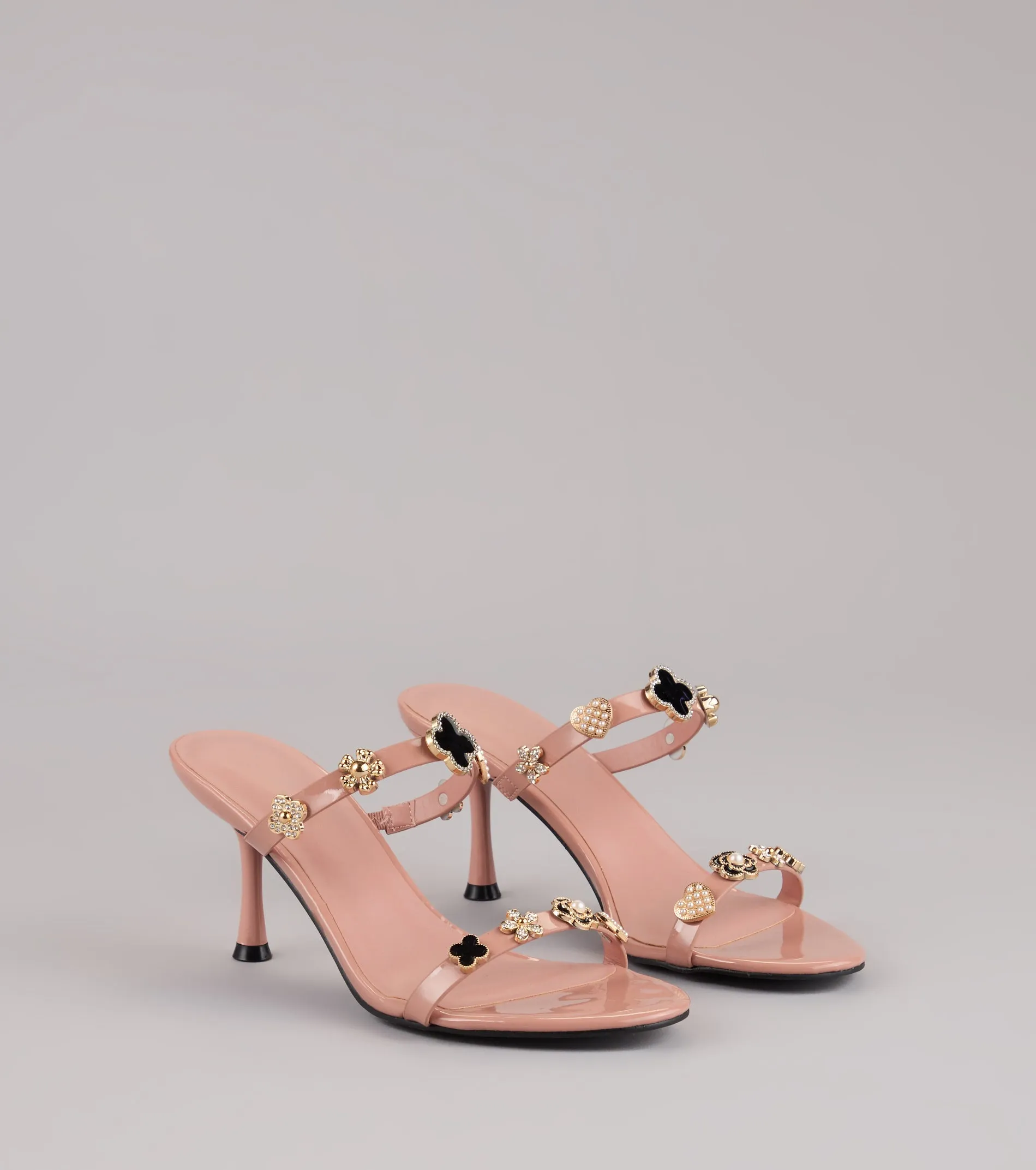 Out All Night Charm Strap Stiletto Heels sold by Windsor product image thumbnail 5