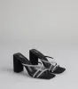 Strut Strategy Rhinestone Strappy Mules sold by Windsor