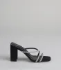 Strut Strategy Rhinestone Strappy Mules sold by Windsor