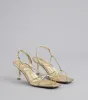 Delicately Dangerous Strappy Slingback Heels sold by Windsor