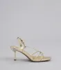 Delicately Dangerous Strappy Slingback Heels sold by Windsor
