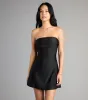 No Effort Drama Lace-Up Mini Dress sold by Windsor