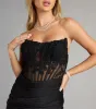 Emilia Corset Lace-Up Mini Dress sold by Windsor