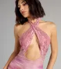 Crush Hour Lace Crossover Mini Dress sold by Windsor