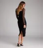 Laced With Drama Sweetheart Ruched Midi Dress sold by Windsor