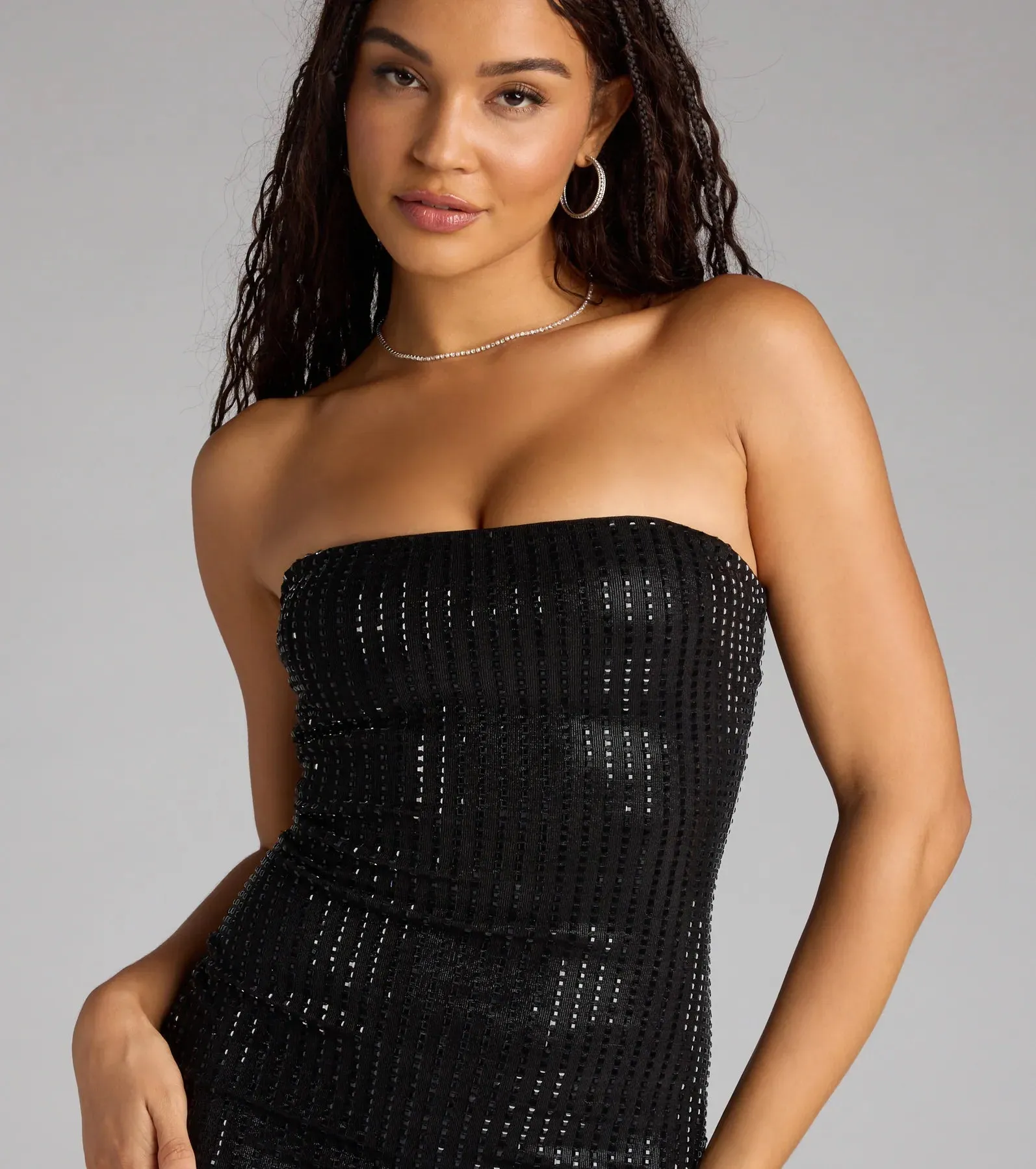 No Flash Needed Sequin Tube Mini Dress sold by Windsor product image thumbnail 4