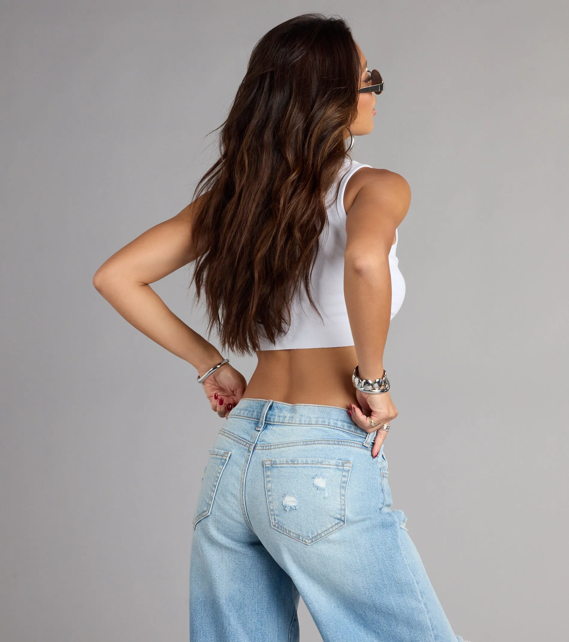 Stay Cool Miami™ Cropped Tank Top sold by Windsor product image thumbnail 2