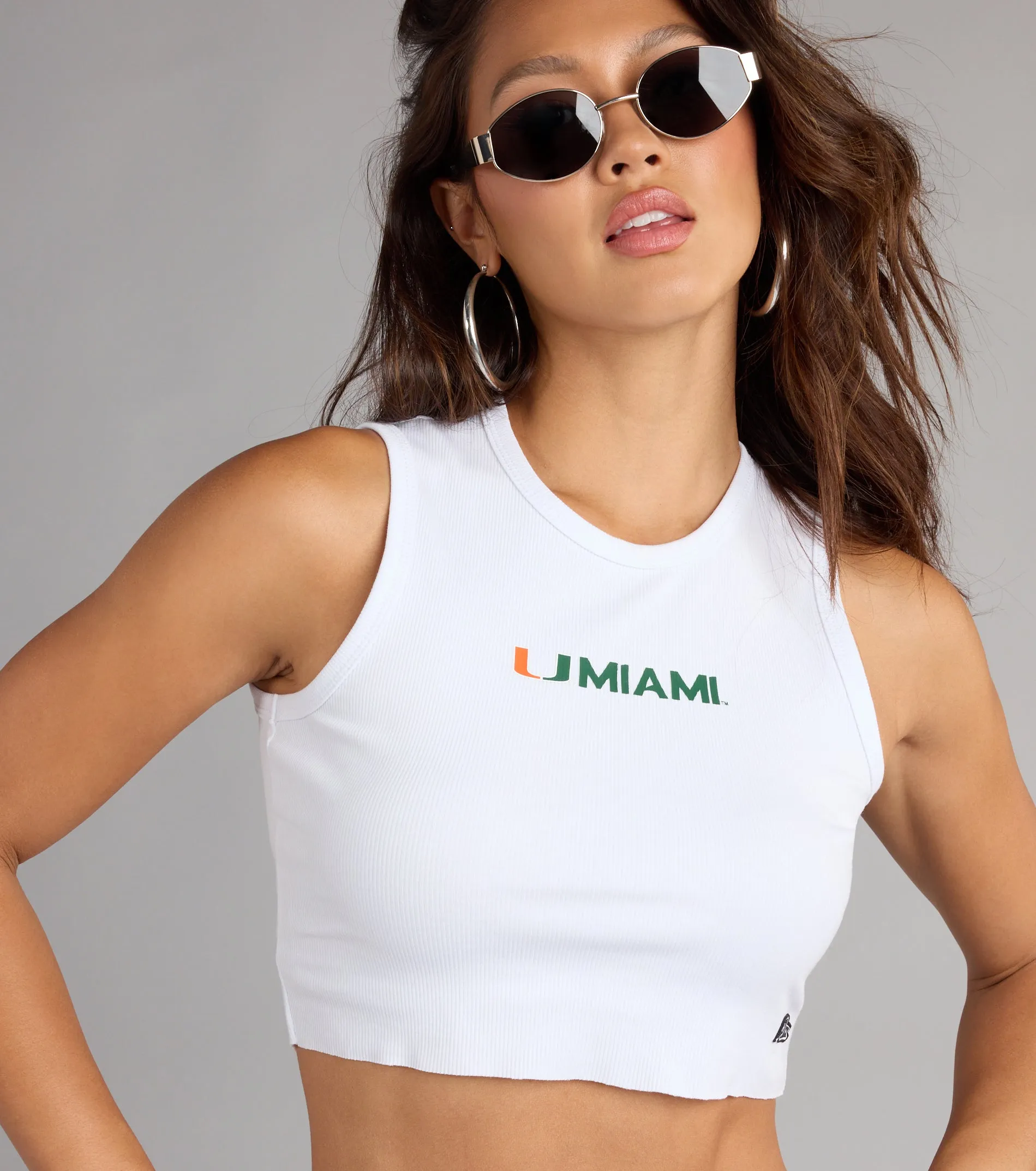 Stay Cool Miami™ Cropped Tank Top sold by Windsor product image thumbnail 4