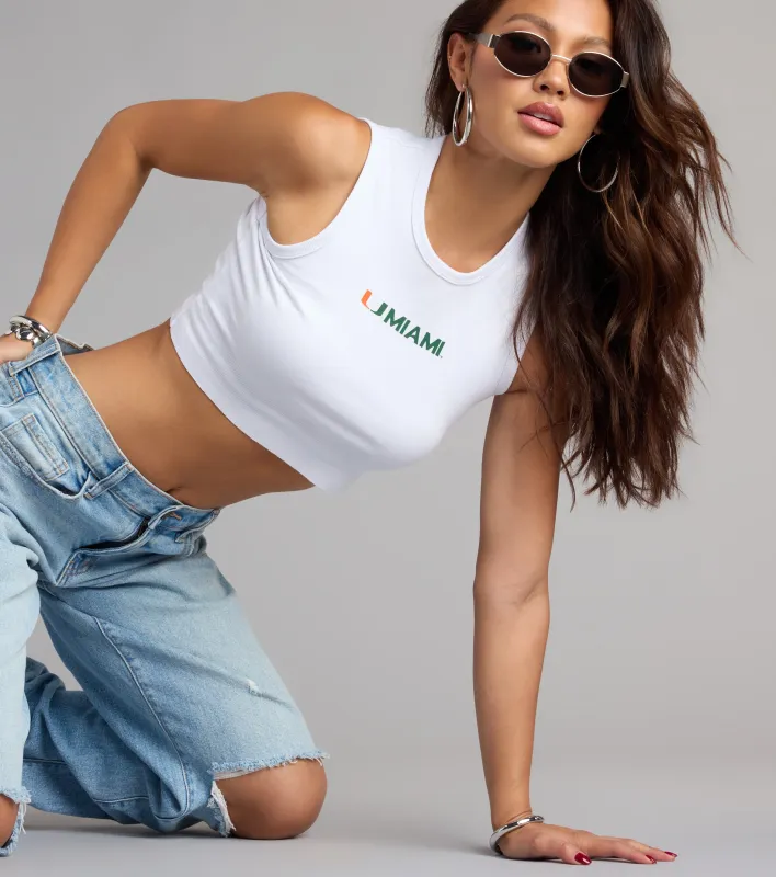 Stay Cool Miami™ Cropped Tank Top sold by Windsor