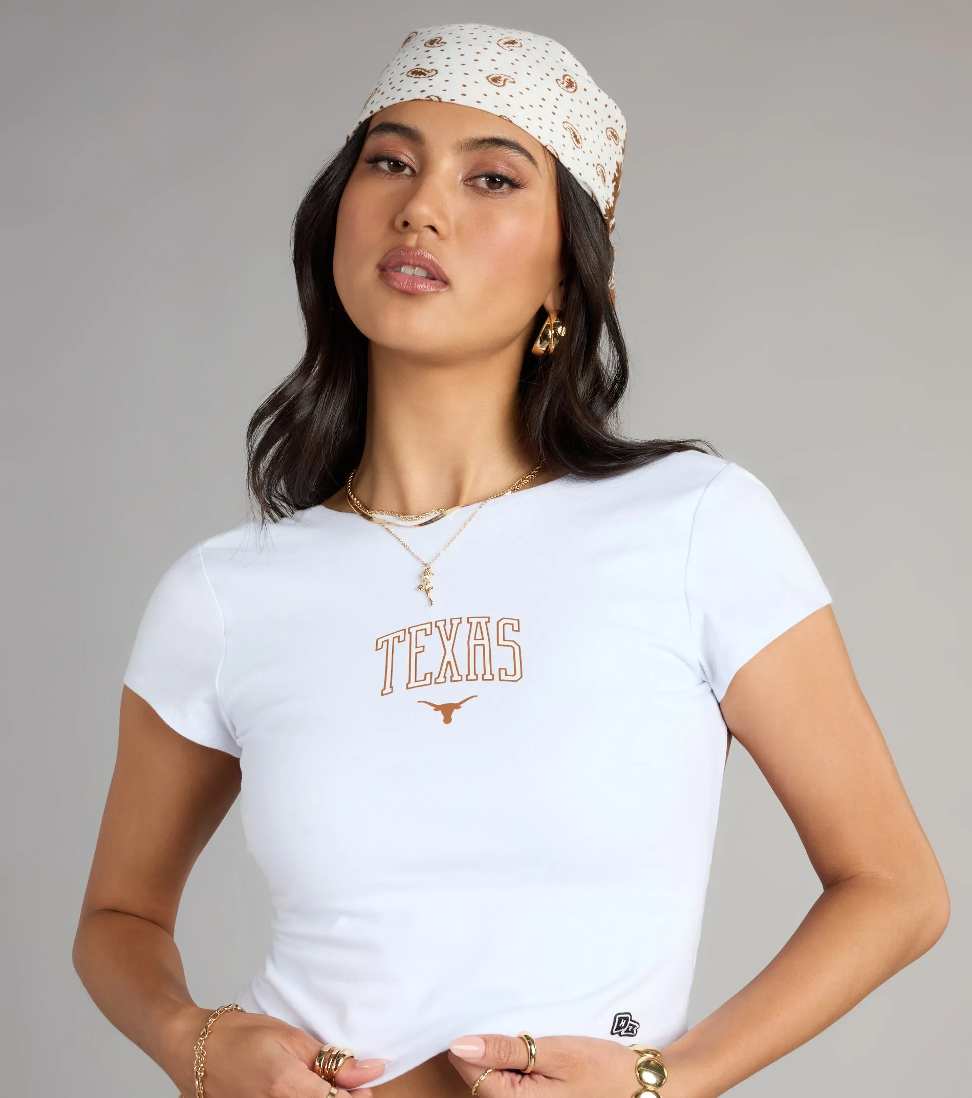 Back It Up Texas© Crop Tee sold by Windsor product image thumbnail 2