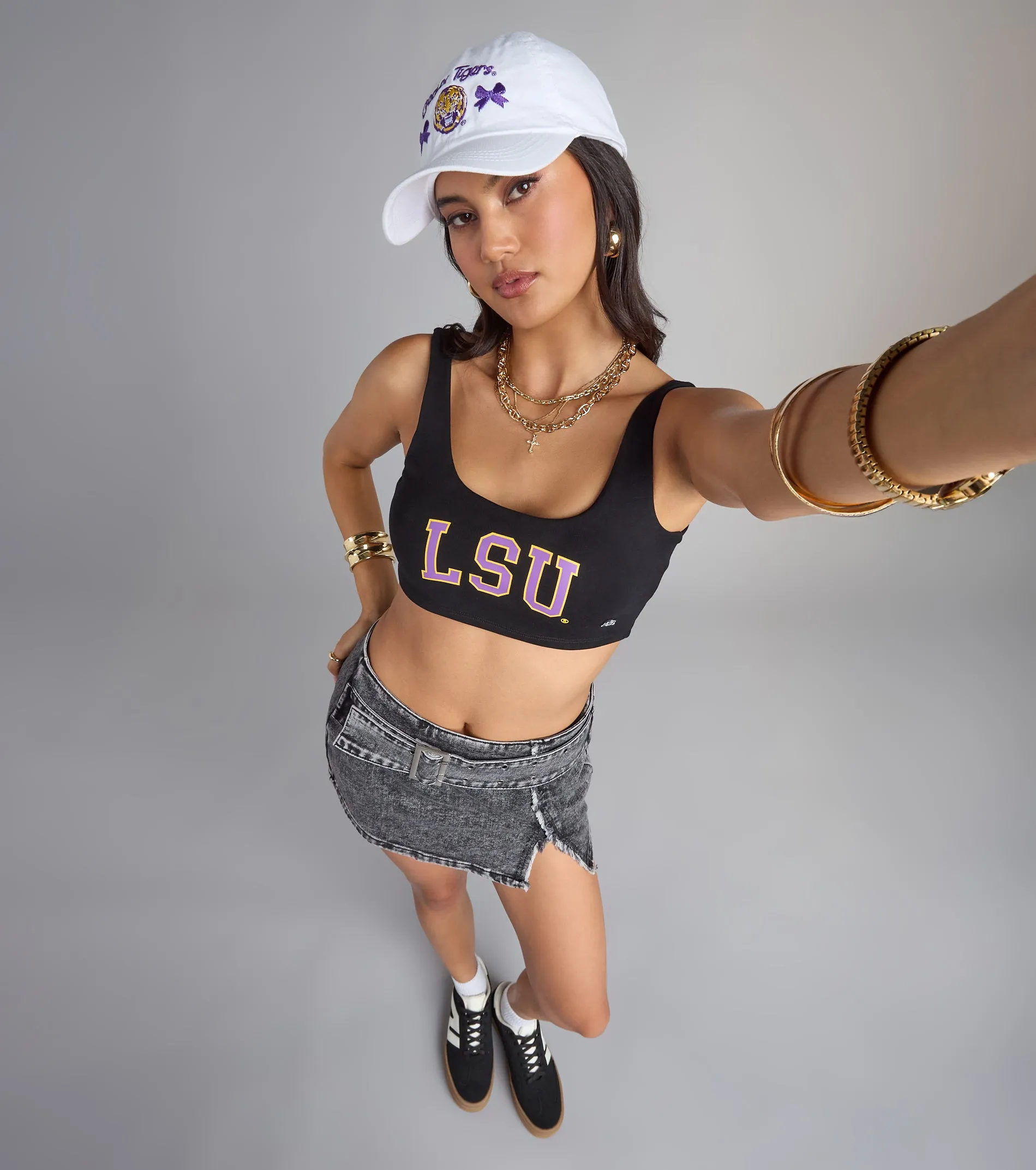 Study Break Slay LSU® Cropped Tank Top sold by Windsor