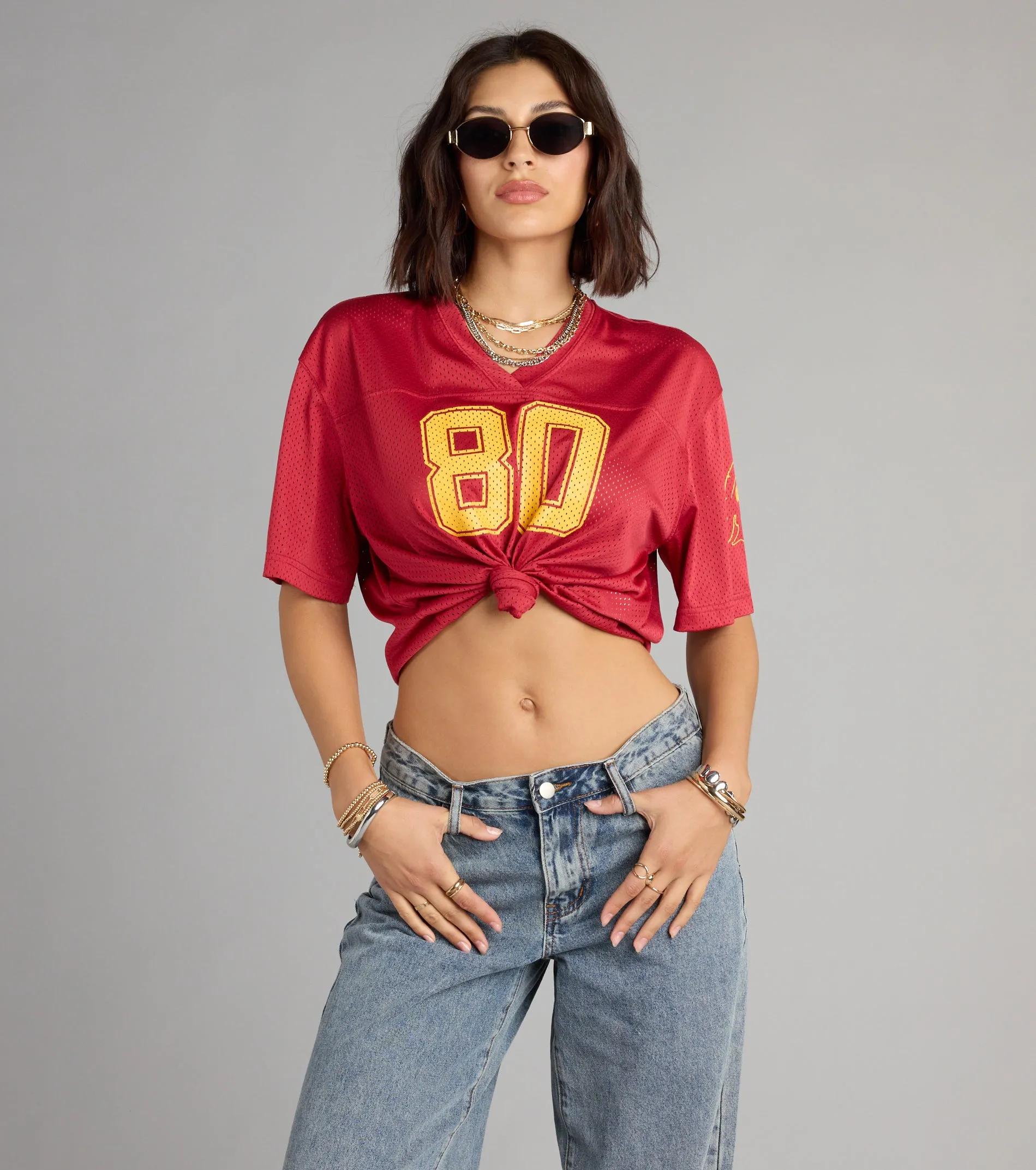 Fight On!® Babe USC® Cropped Jersey Top sold by Windsor product image thumbnail 3