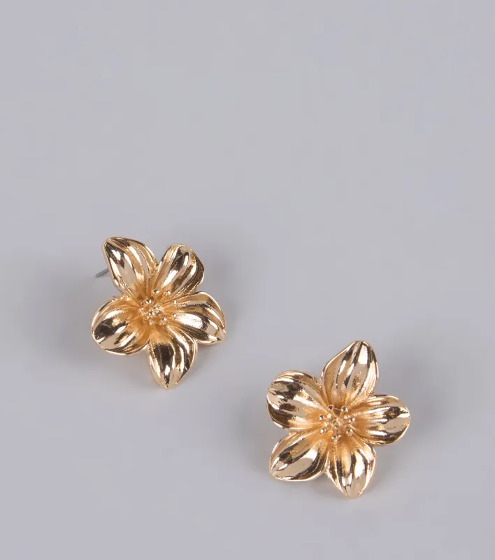 Petal Perfect Floral Stud Earrings sold by Windsor