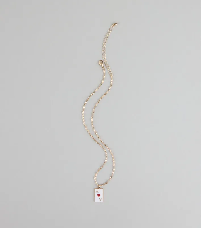 Ace Your Look Heart Pendant Necklace sold by Windsor