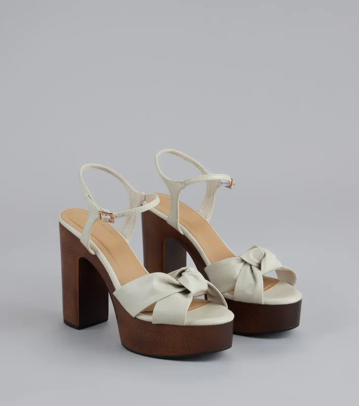 Rise Above Platform Block Heels sold by Windsor