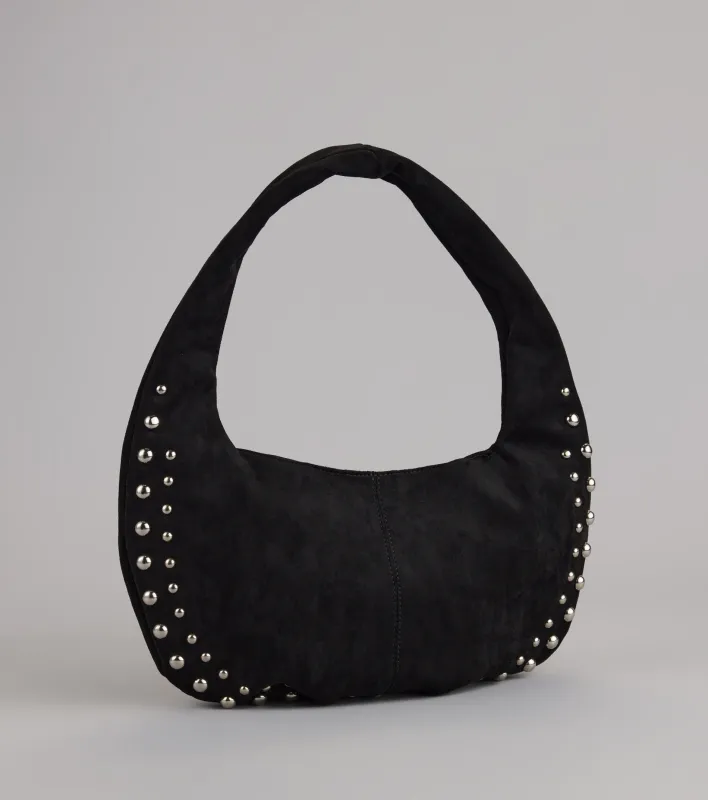 Studded And Stunning Suede Shoulder Bag sold by Windsor