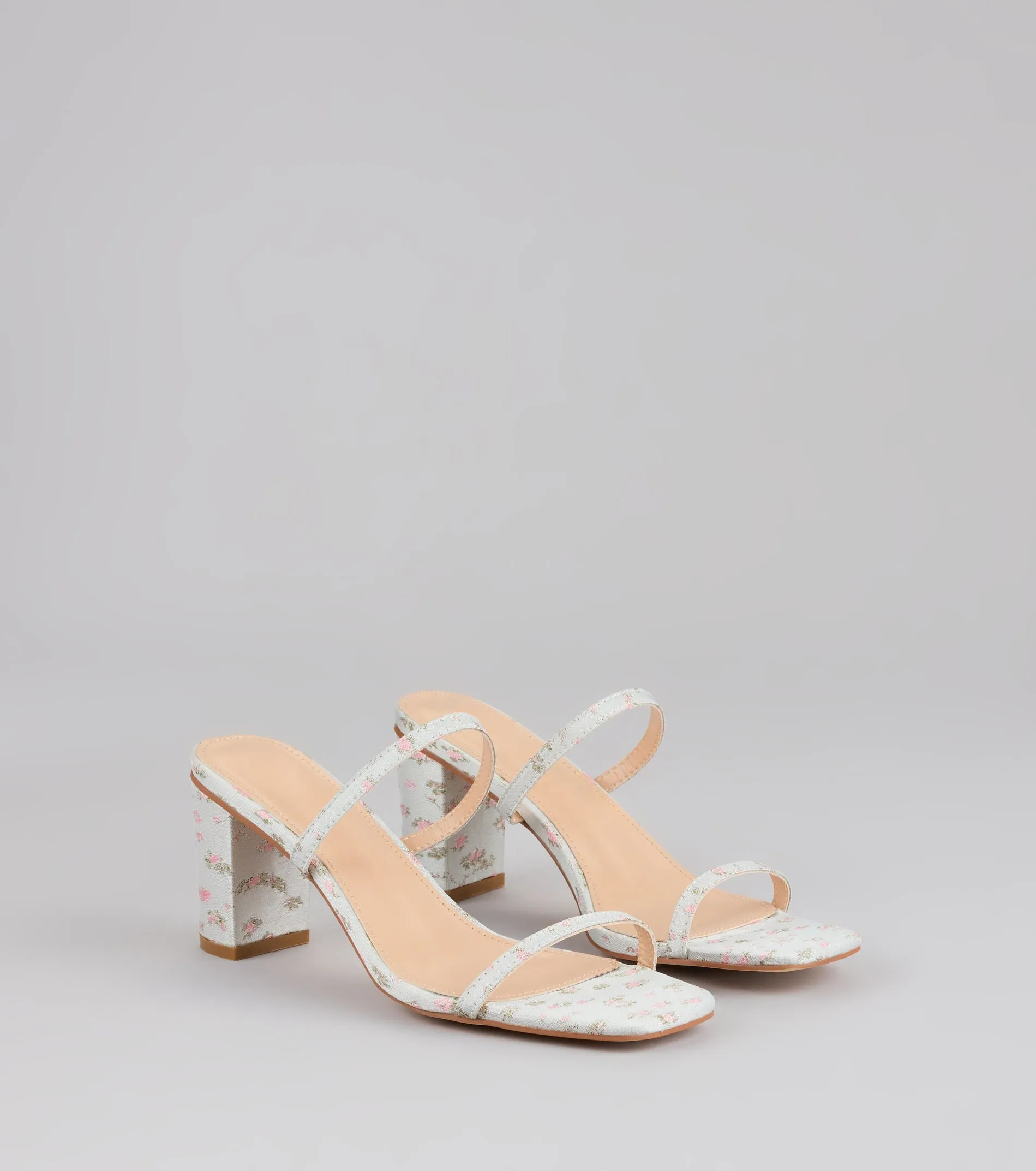 Picnic Chic Floral Strappy Mules sold by Windsor