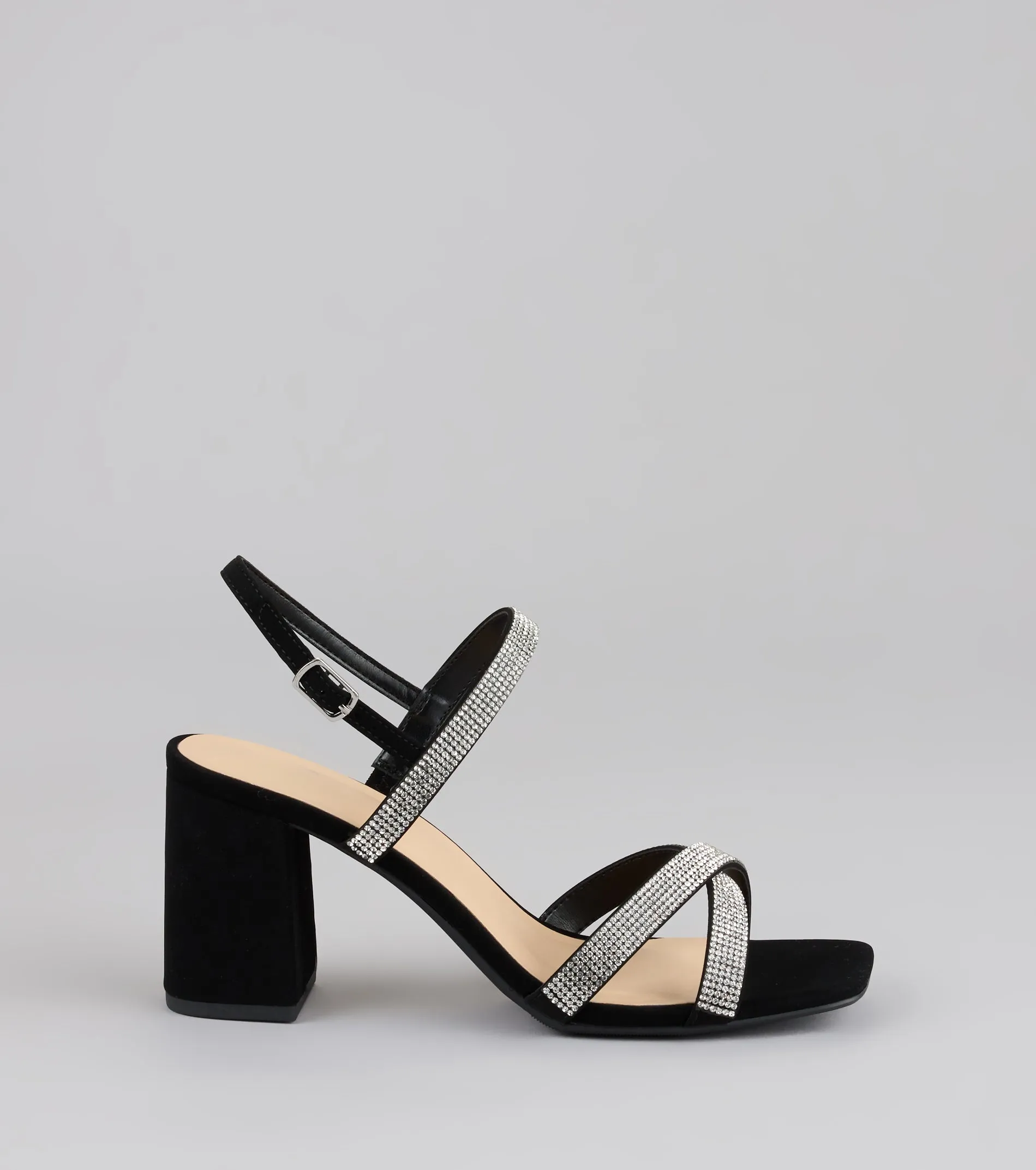 Night Luxe Rhinestone Block Heels sold by Windsor product image thumbnail 2