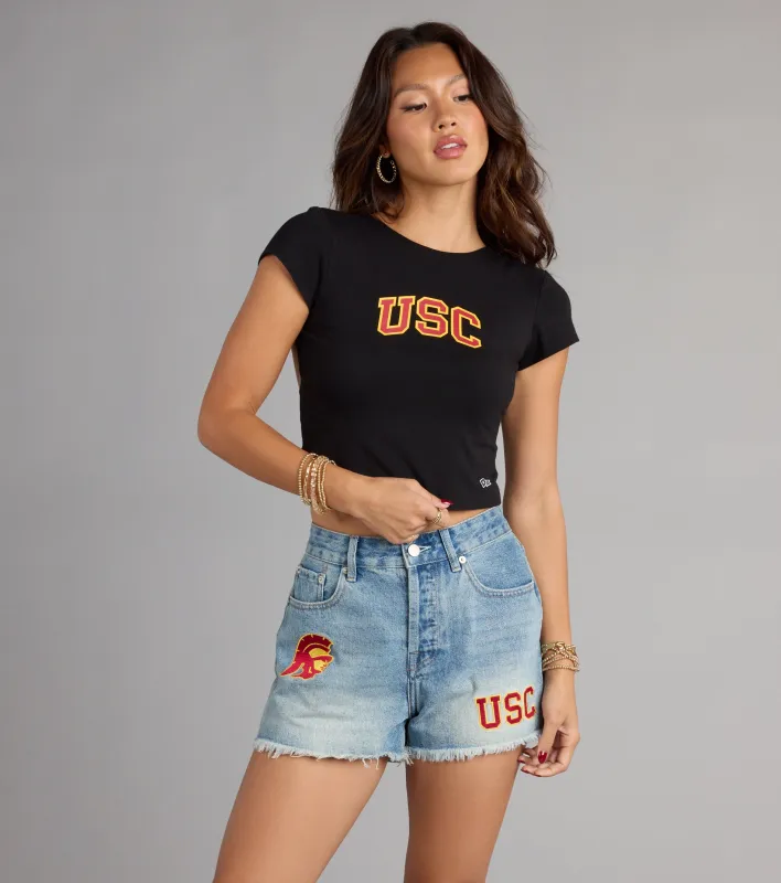 Fight On!® Flair USC® Open Back Crop Top sold by Windsor